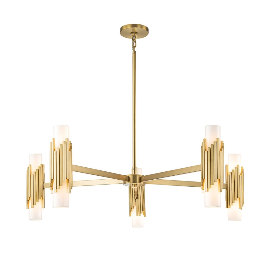 Elstead - Lampadario a stelo MARVELE 10xE14/40W/230V dorato