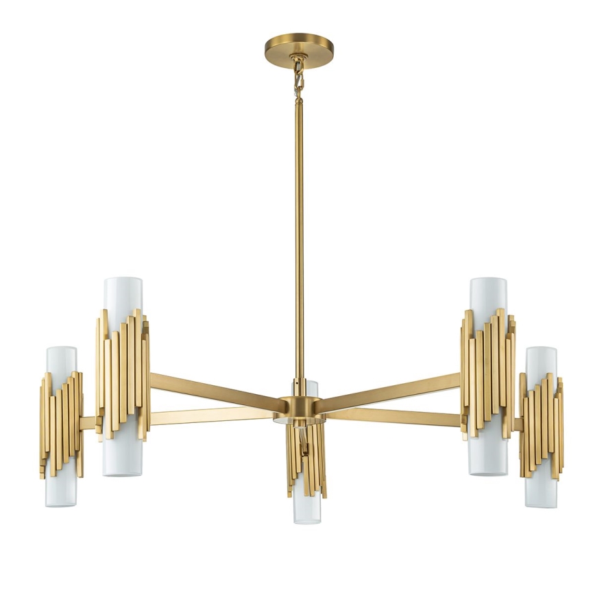Elstead - Lampadario a stelo MARVELE 10xE14/40W/230V dorato