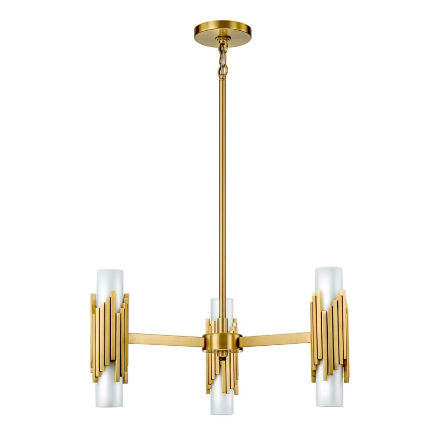 Elstead - Lampadario a stelo MARVELE 6xE14/40W/230V dorato
