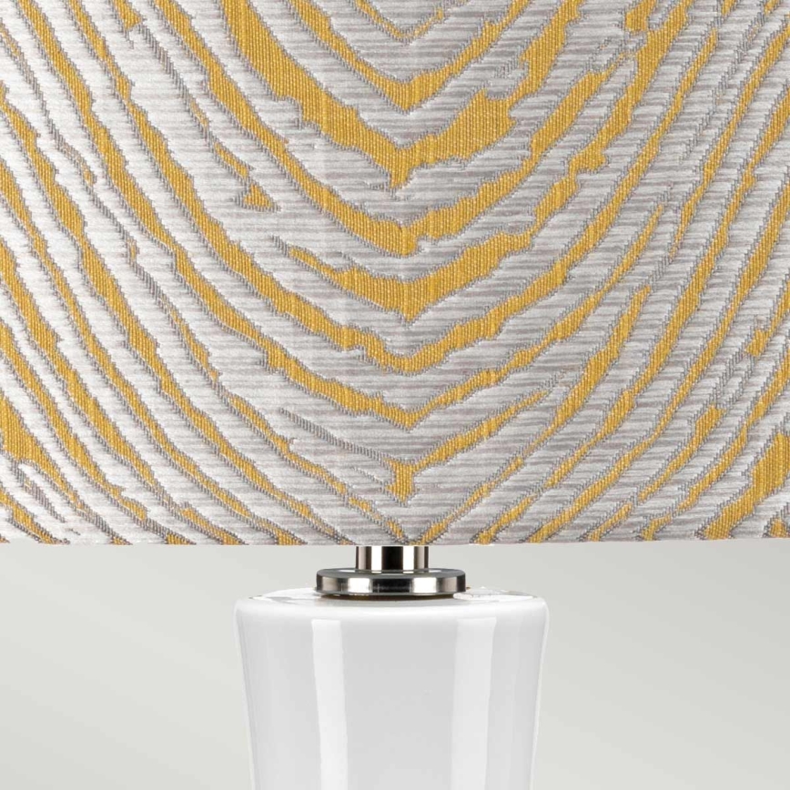 Elstead - Lampada da tavolo MILO 1xE27/60W/230V grigio/oro
