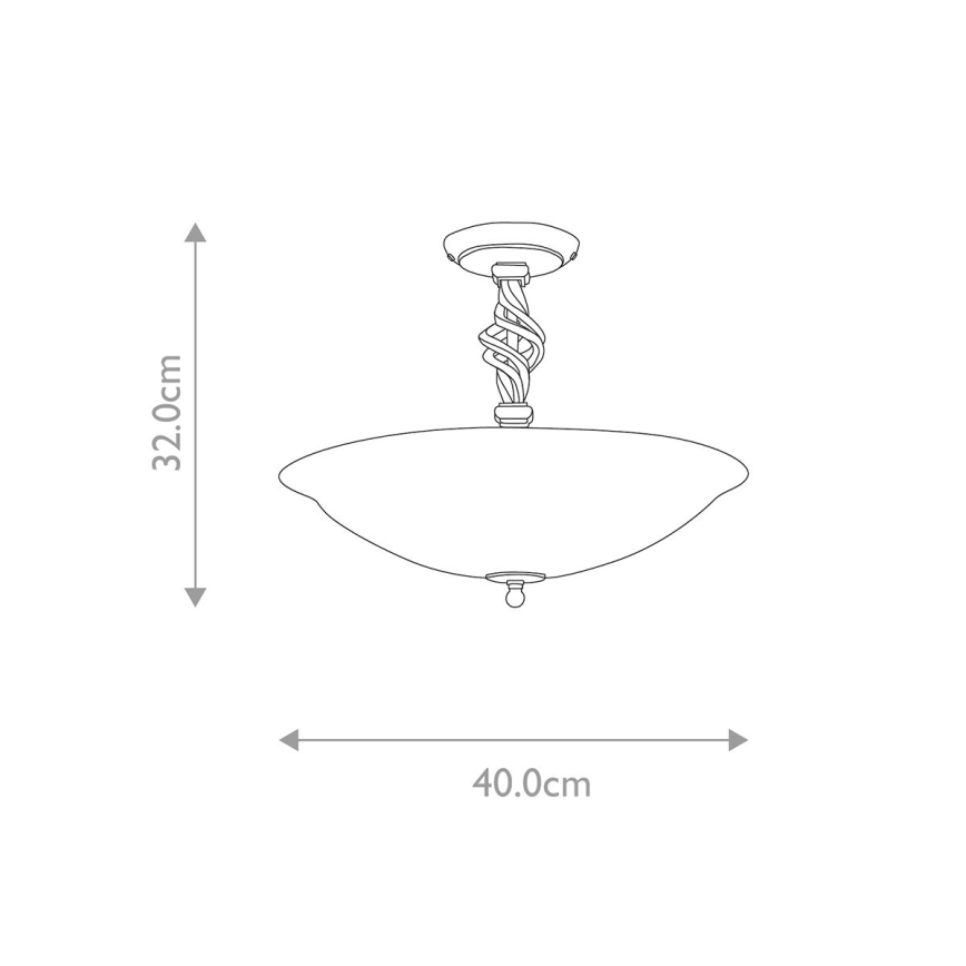 Elstead - Lampadario a plafone PEMBROKE 3xE14/60W/230V