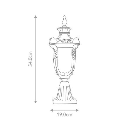 Elstead - Lampada da esterno PHILADELPHIA 1xE27/60W/230V IP44 bronzo