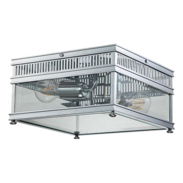Elstead - Plafoniera da esterno HOLBORN 2xE27/60W/230V IP44 cromo lucido