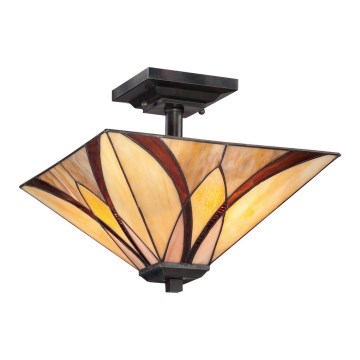 Elstead - Plafoniera Tiffany ASHEVILLE 2xE27/100W/230V