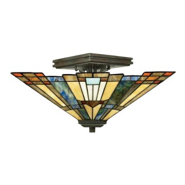Elstead - Plafoniera Tiffany INGLENOOK 2xE27/60W/230V