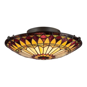 Elstead - Plafoniera Tiffany WEST 2xE27/75W/230V