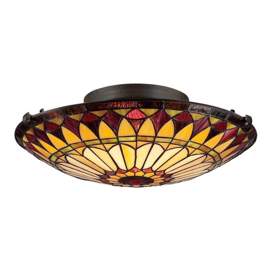 Elstead - Plafoniera Tiffany WEST 2xE27/75W/230V