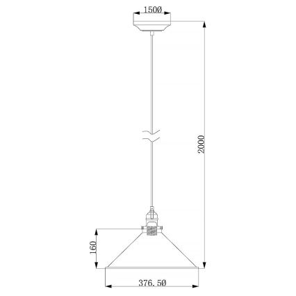 Elstead - Lampadario a sospensione con filo PROVENCE 1xE27/60W/230V oro