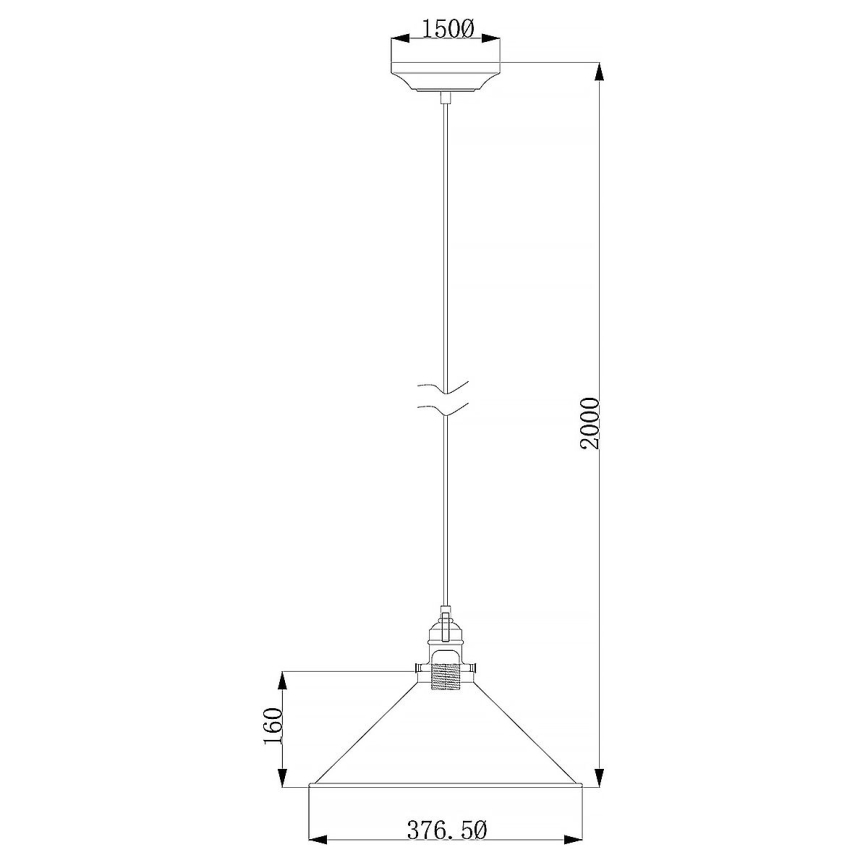 Elstead - Lampadario a sospensione con filo PROVENCE 1xE27/60W/230V oro