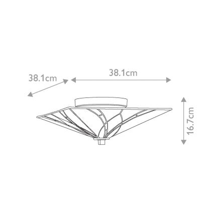 Elstead - Plafoniera Tiffany ASHEVILLE 2xE27/60W/230V