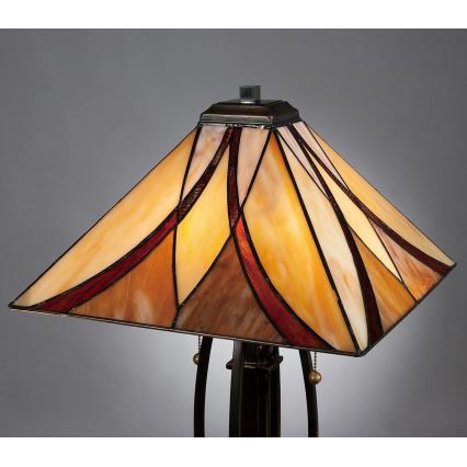 Elstead - Lampada da tavolo Tiffany ASHEVILLE 2xE27/60W/230V