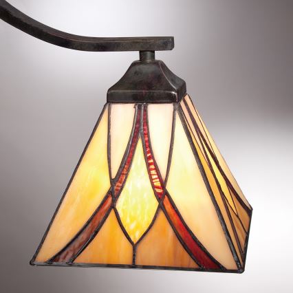 Elstead - Lampadario Tiffany ASHEVILLE a catena 3xE27/60W/230V