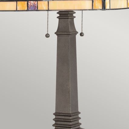Elstead - Lampada da tavolo Tiffany FINTON 2xE27/60W/230V