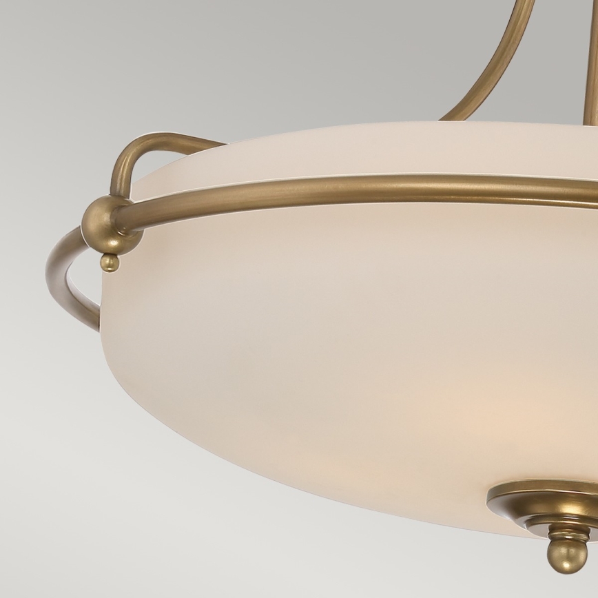 Elstead - Lampadario a plafone GRIFFIN 4xE27/100W/230V ottone