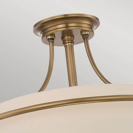 Elstead - Lampadario a plafone GRIFFIN 4xE27/100W/230V ottone