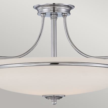 Elstead - Lampadario a plafone GRIFFIN 3xE27/100W/230V cromo lucido