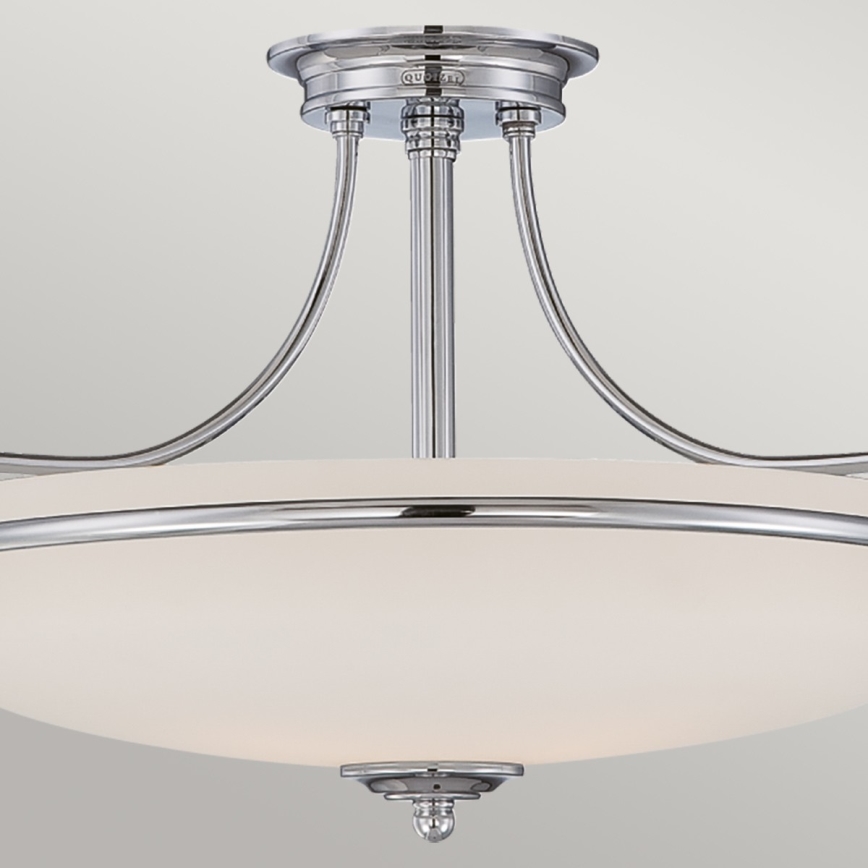 Elstead - Lampadario a plafone GRIFFIN 3xE27/100W/230V cromo lucido