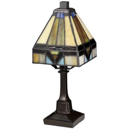 Elstead - Lampada da tavolo Tiffany HOLMES 1xE14/25W/230V