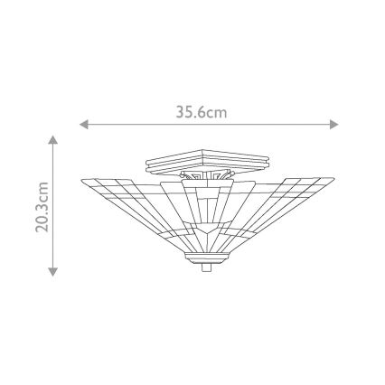 Elstead - Plafoniera Tiffany INGLENOOK 2xE27/60W/230V