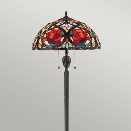 Elstead - Lampada da terra Tiffany LARISSA 2xE27/100W/230V