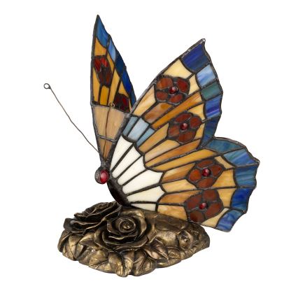 Elstead QZ-OBUTTERFLY-TL - Lampada decorativa LED TIFFANY 1xG9/3W/12/230V farfalla