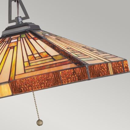 Elstead - Lampadario a catena Tiffany STEPHEN 3xE27/60W/230V