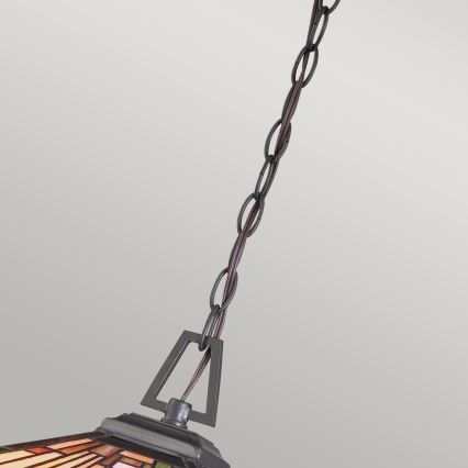 Elstead - Lampadario a catena Tiffany STEPHEN 3xE27/60W/230V