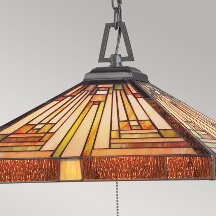 Elstead - Lampadario a catena Tiffany STEPHEN 3xE27/60W/230V