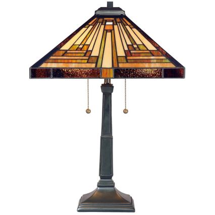 Elstead - Lampada da tavolo Tiffany STEPHEN 2xE27/60W/230V