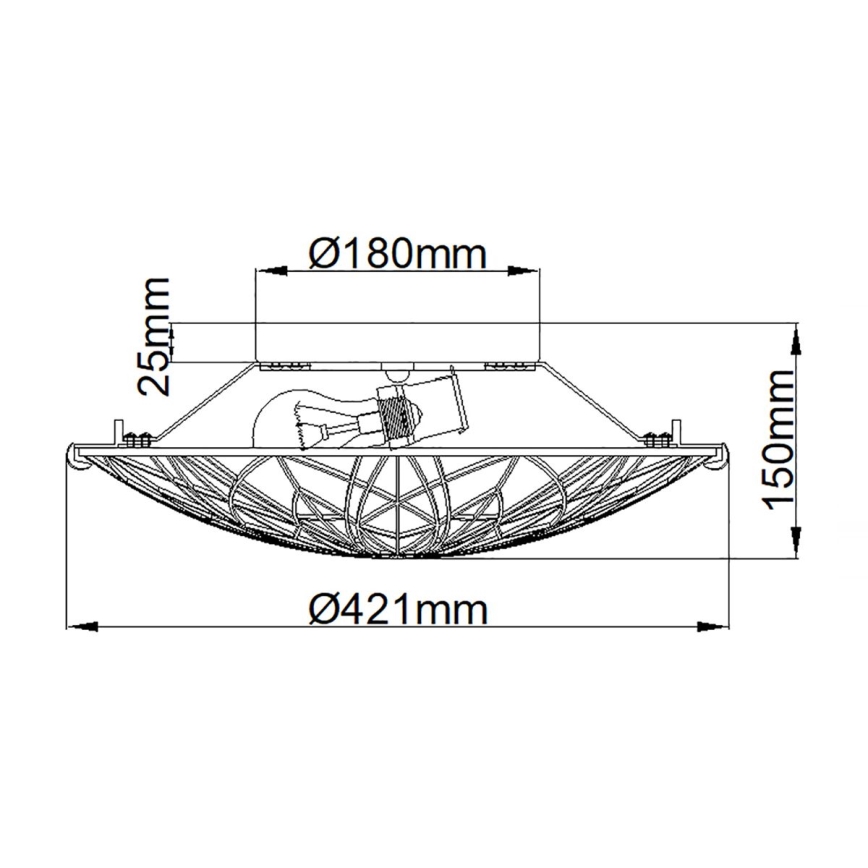 Elstead - Plafoniera Tiffany VICTORY 2xE27/60W/230V