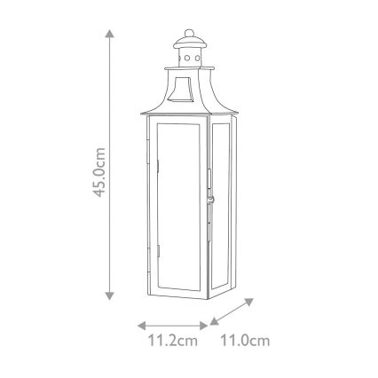 Elstead - Applique da esterno STOW 1xE14/60W/230V IP44