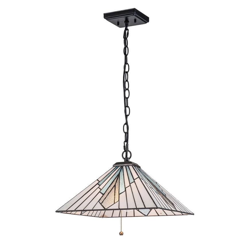 Elstead - Lampadario a sospensione con catena Tiffany ALDERLEY 1xE27/60W/230V