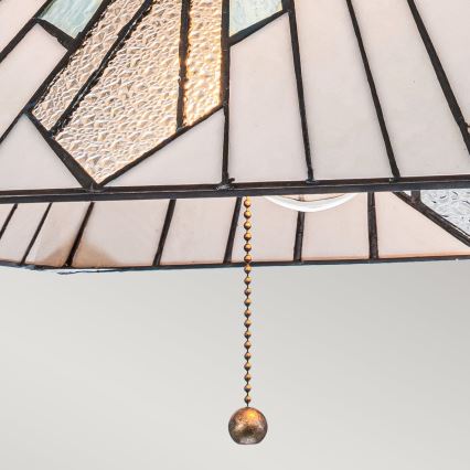 Elstead - Lampadario a sospensione con catena Tiffany ALDERLEY 1xE27/60W/230V