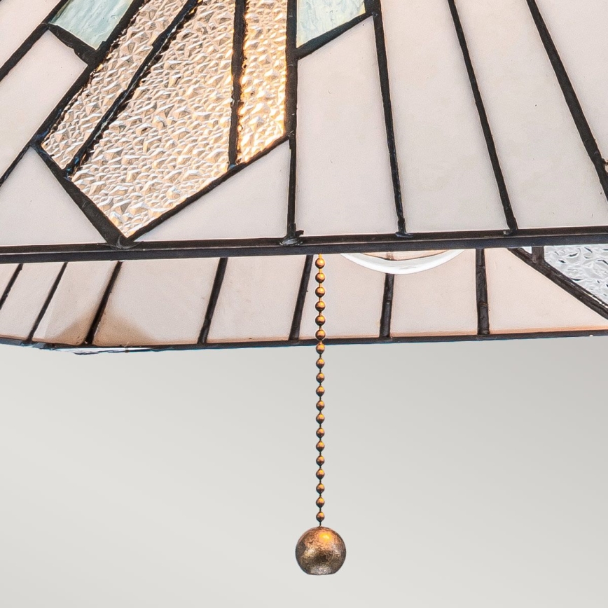 Elstead - Lampadario a sospensione con catena Tiffany ALDERLEY 1xE27/60W/230V