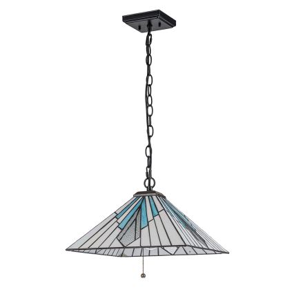Elstead - Lampadario a sospensione con catena Tiffany ALDERLEY 1xE27/60W/230V