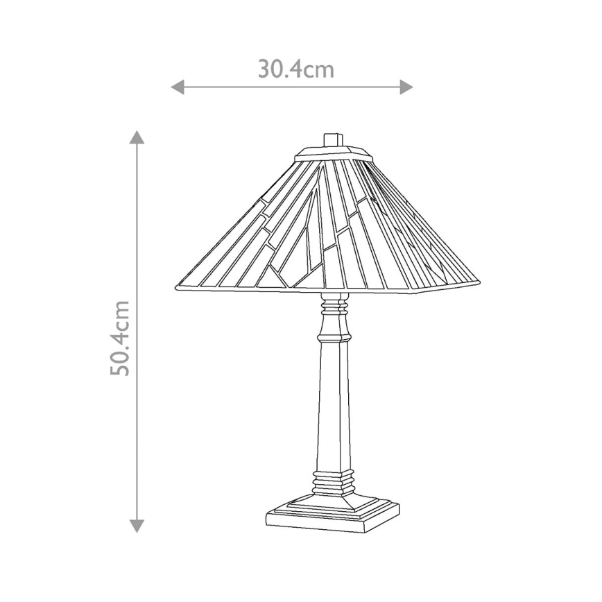 Elstead - Lampada da tavolo Tiffany ALDERLEY 1xE27/60W/230V