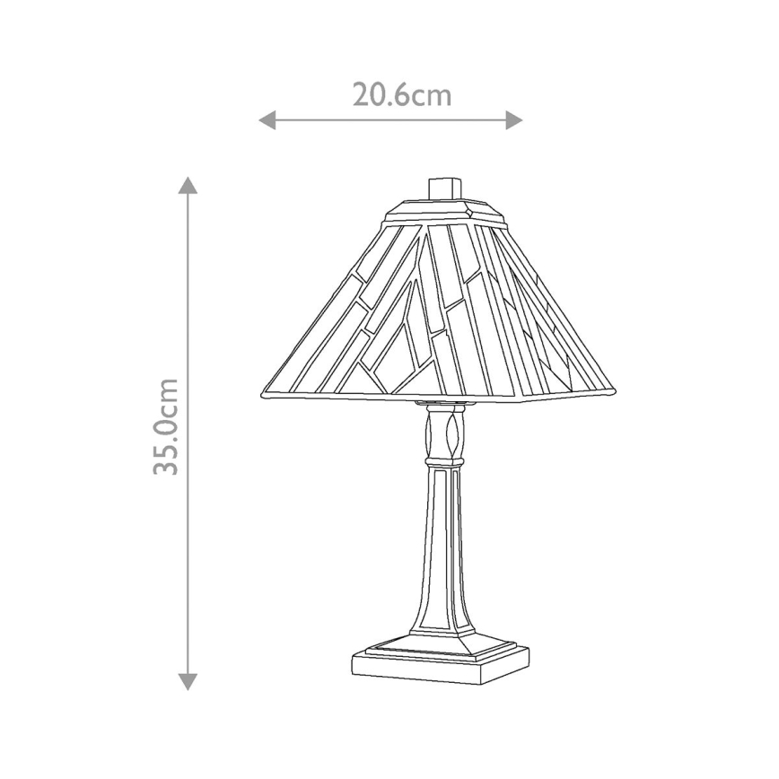 Elstead - Lampada da tavolo Tiffany ALDERLEY 1xE14/40W/230V 35 cm