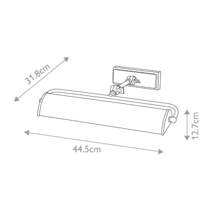 Elstead -Lampada da quadro WINCHFIELD 2xE14/40W/230V marmo