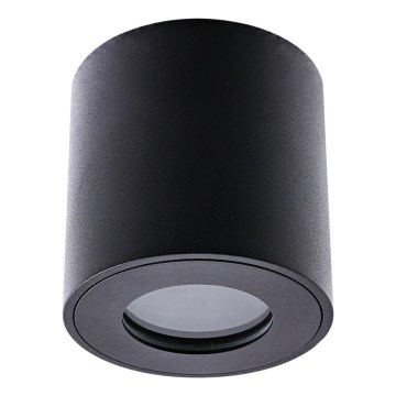 Emithor 48621 - Luce Spot da bagno ALMAN 1xGU10/35W/230V IP44 arrotondato nero