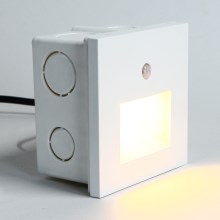 Emithor 70414 - Lampada LED per scale con sensore SUNNY LED/1W/230V 4000K bianco