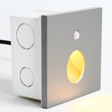 Emithor 70434 - Illuminazione LED scale con sensore OLIVE LED/1W/230V 4000K grigio