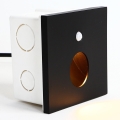 Emithor 70436 - Lampada LED per scale con sensore OLIVE LED/1W/230V nero