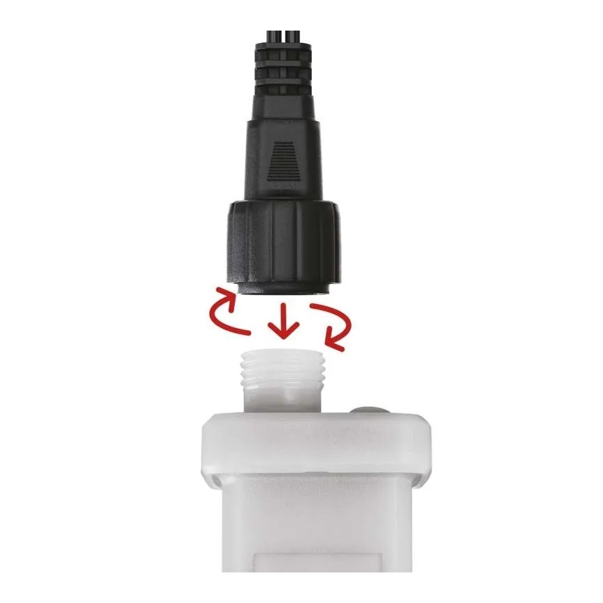 Alimentazione elettrica per connection of Natale lampade 230V IP44 + telecomando