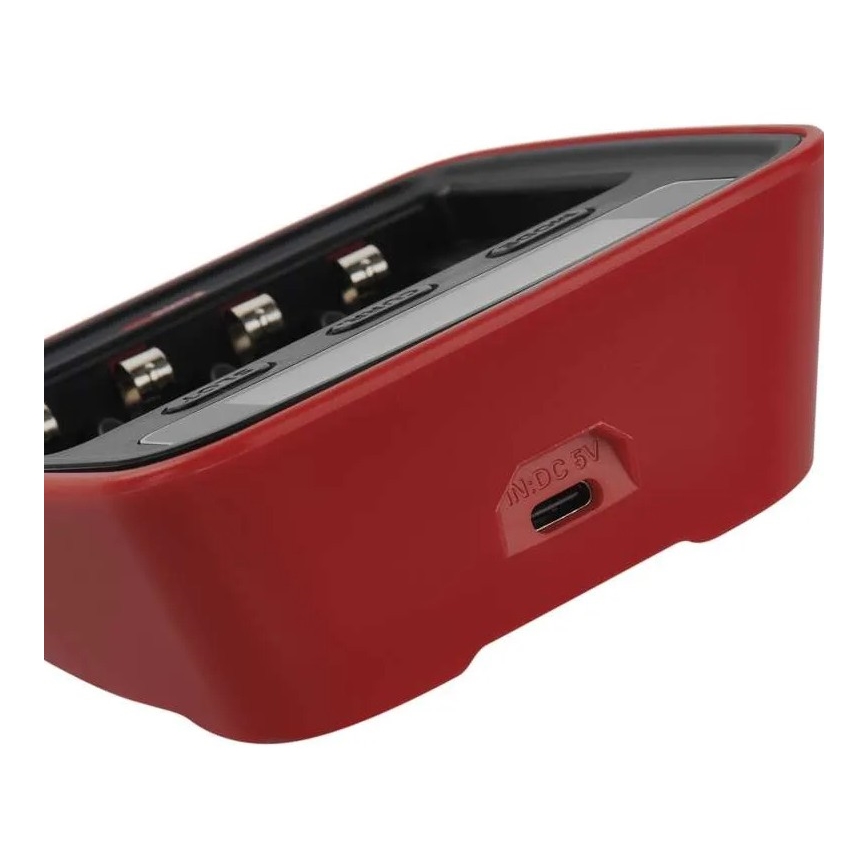 Caricabatterie con display LCD 4xAA/AAA 5V