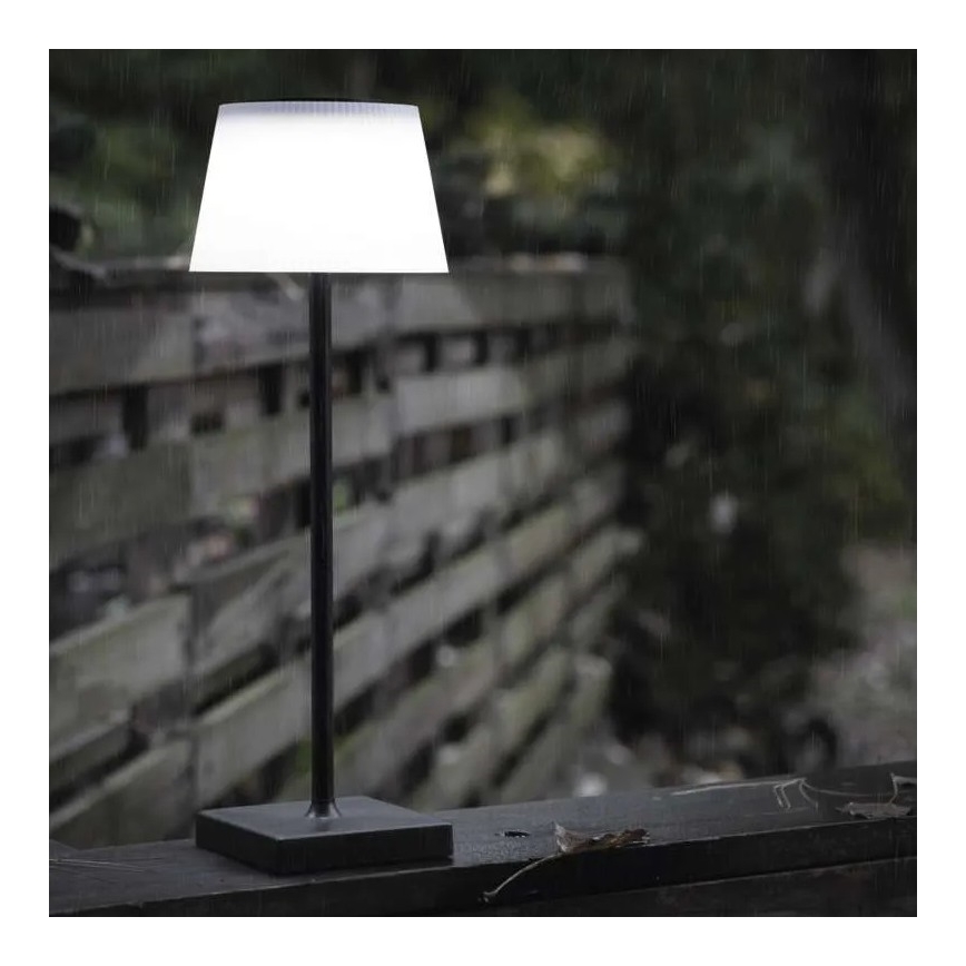 EMOS Z7630B - Lampada LED dimmerabile ricaricabile KATIE LED/4W/10V 1800mAh IP44 nero