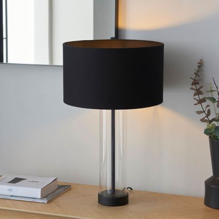 Endon 100440 - Lampada da tavolo dimmerabile LESSINA 1xE27/10W/230V nera