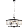 Endon 100711 - Lampadario a catena CHESTERFIELD 6xE14/6W/230V diam. 55 cm nero