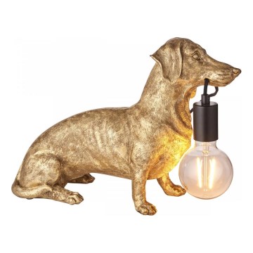 Endon 101187 - Lampada da tavolo DACHSHUND 1xE27/10W/230V oro