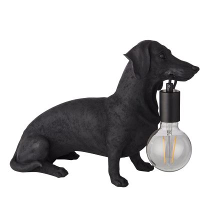 Endon 101188 - Lampada da tavolo DACHSHUND 1xE27/10W/230V nero