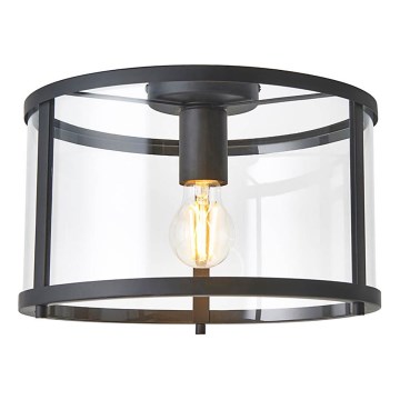 Endon 101540 - Plafoniera HOPTON 1xE27/10W/230V nero